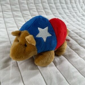 Texas flag armadillo plush gift toy collectible